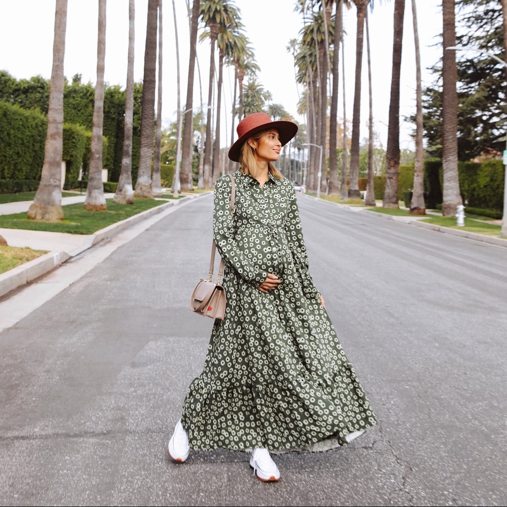 NWT Hutch Floral Button-Down Maxi Dress (CAN BE MATERNITY)